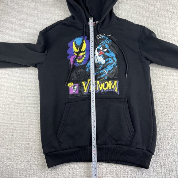 Limited Edition Marvel Hoodie Men’s M Black Venom Comic Graphic Sweatshirt Read* - Picture 12 of 16
